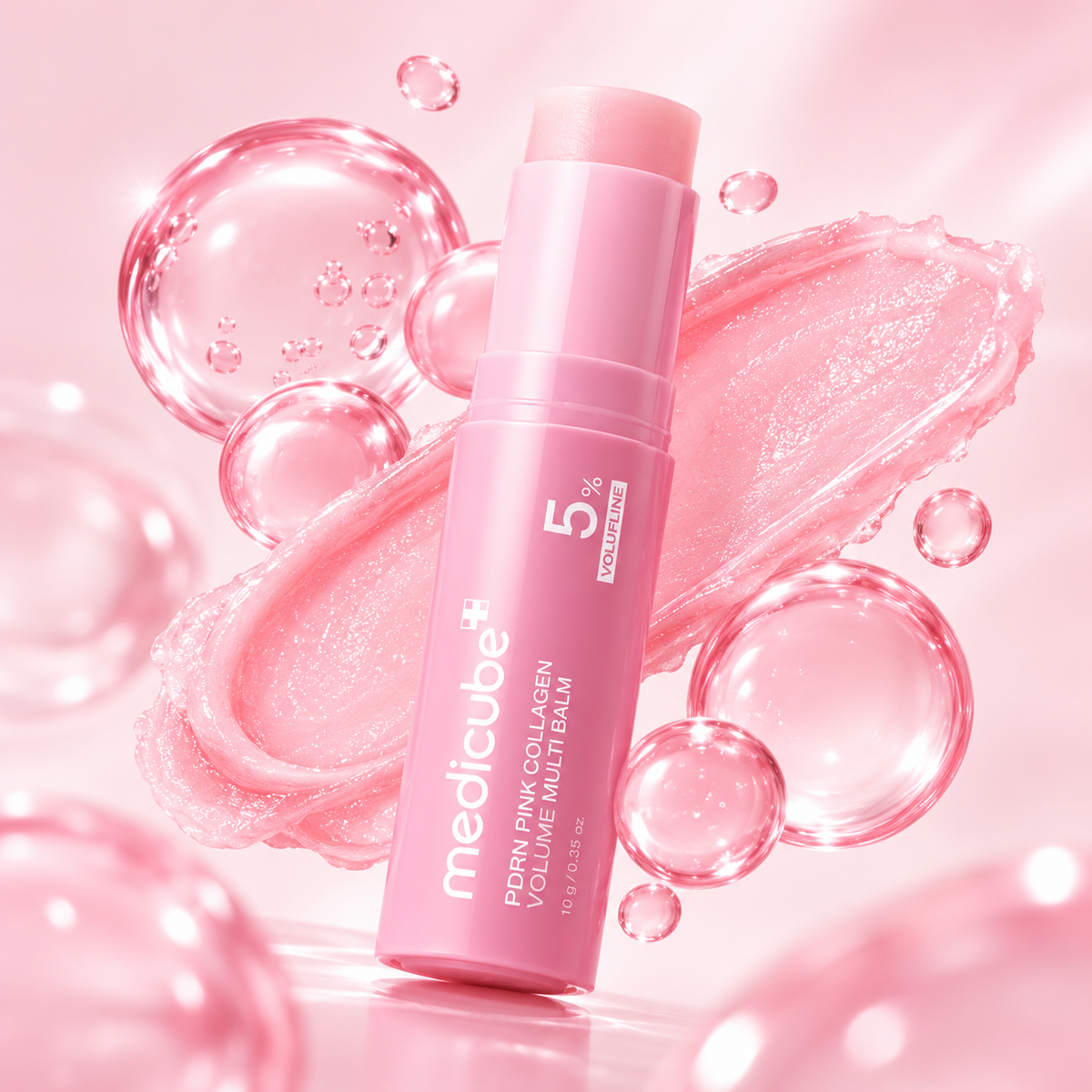 Balm Facial PDRN Pink Collagen Medicube – Hidratação e Volume