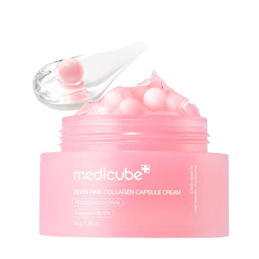 Creme em Cápsulas de Colágeno Rosa com PDRN