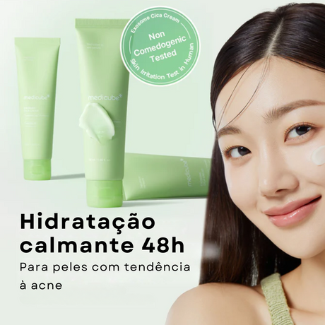 Creme facial calmante com Cica Medicube