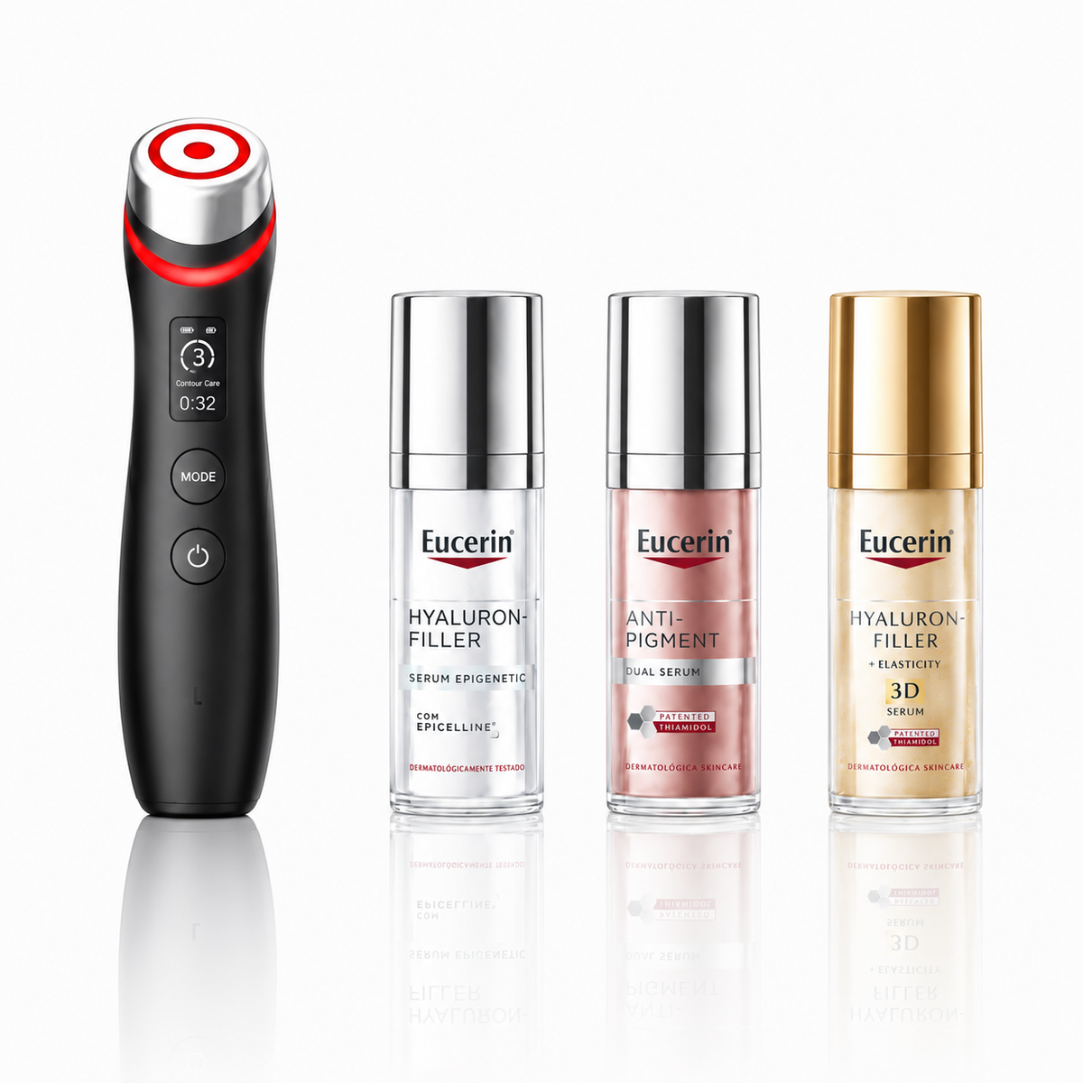 Kit Eucerin com 3 Séruns Antissinais e Dispositivo LED + Microcorrente