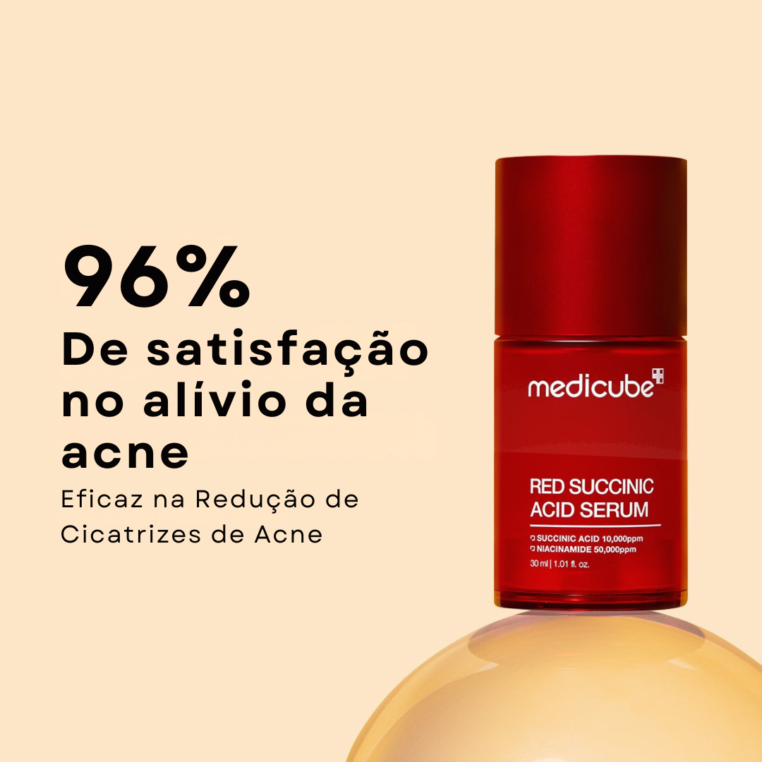 Sérum antiacne com niacinamida e succínico