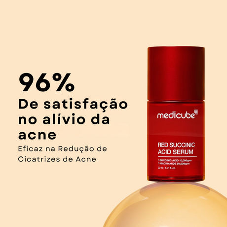 Sérum antiacne com niacinamida e succínico
