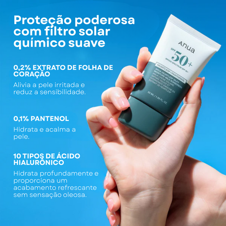 Protetor Solar Suave e Hidratante Heartleaf Silky