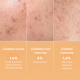 Redução de marcas e oleosidade com pads