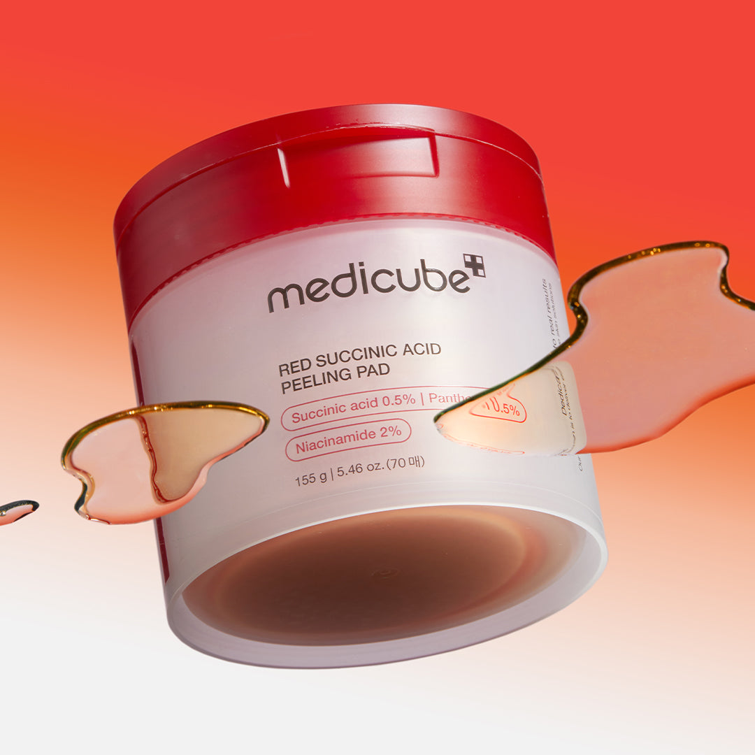 Pads faciais antiacne com ácido succínico