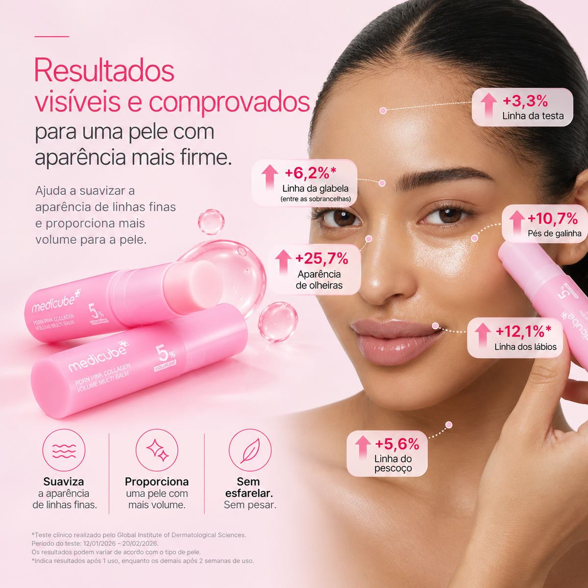 Balm Facial PDRN Pink Collagen Medicube – Hidratação e Volume