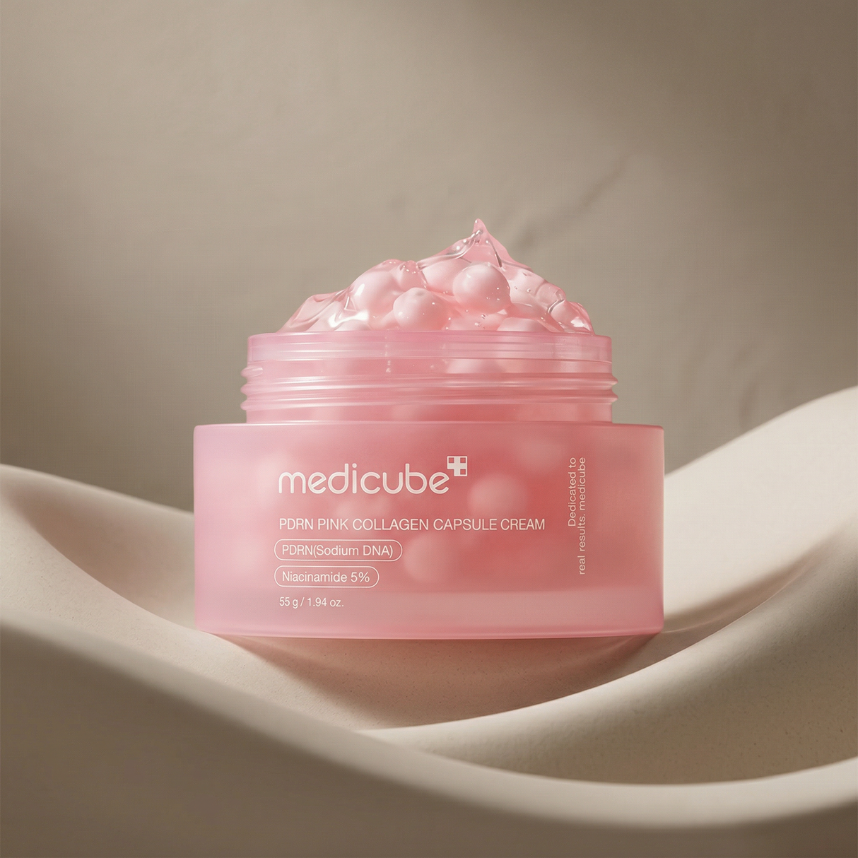 Creme em Cápsulas de Colágeno Rosa com PDRN