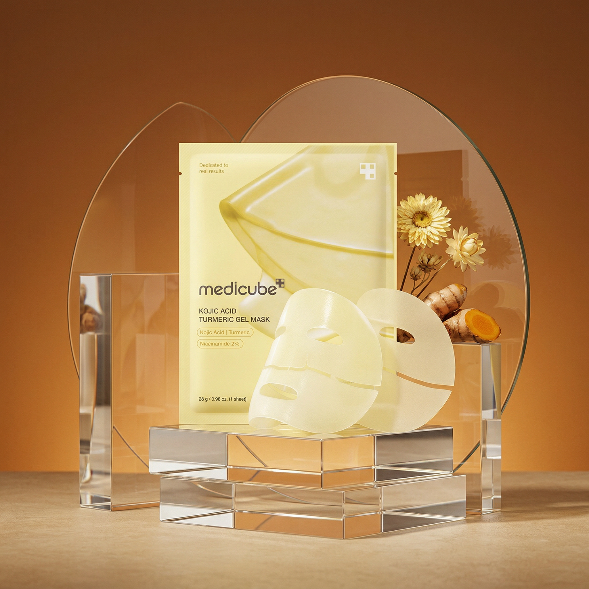 Máscara Dourada Kójico & Cúrcuma Medicube – Olenna Beauty